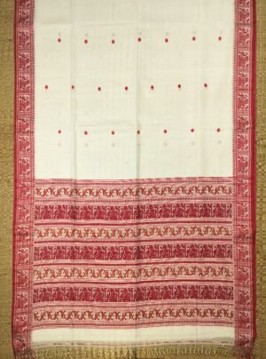 COTTON BALUCHARI HANDLOOM SAREE