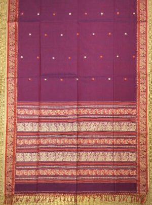 COTTON BALUCHARI HANDLOOM SAREE