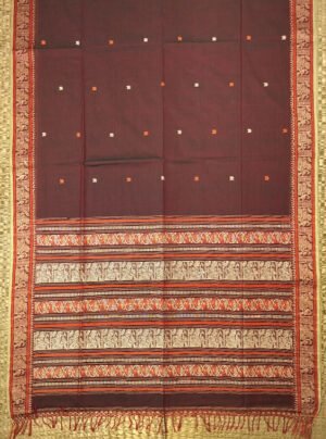 COTTON BALUCHARI HANDLOOM SAREE