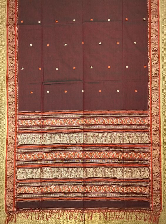 COTTON BALUCHARI HANDLOOM SAREE