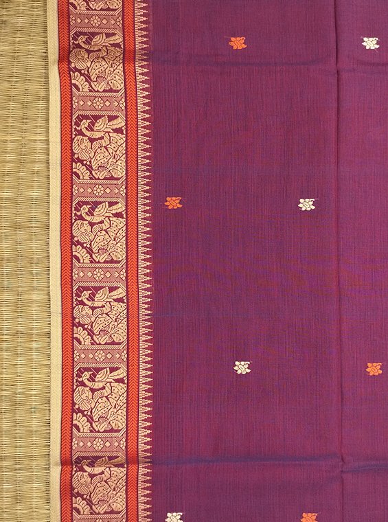 COTTON BALUCHARI HANDLOOM SAREE - Image 2