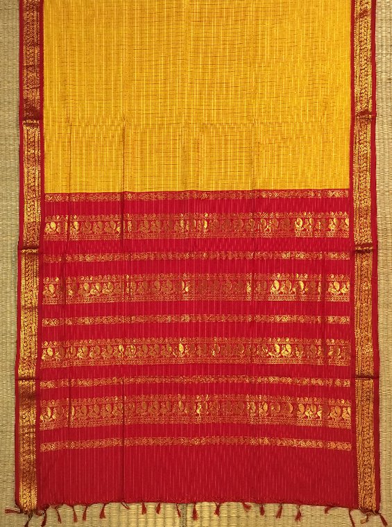 GADWAL SILK COTTON HANDLOOM SAREE