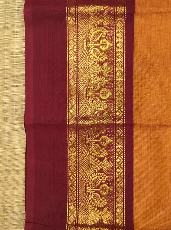 KANCHI COTTON HANDLOOM SAREE - Image 2