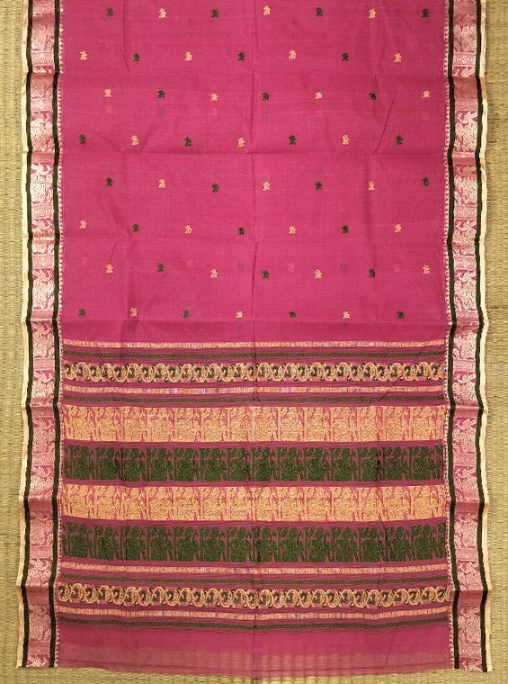 COTTON BALUCHARI HANDLOOM SAREE