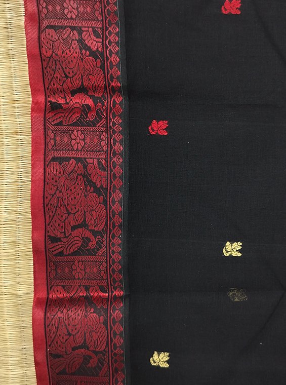 COTTON BALUCHARI HANDLOOM SAREE - Image 2
