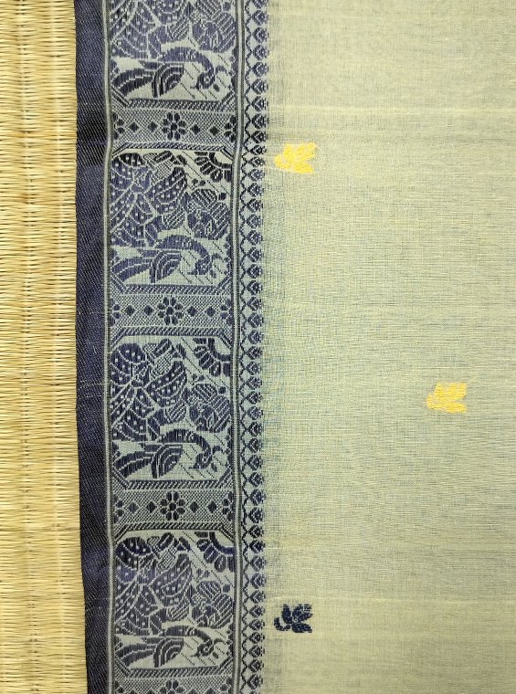 COTTON BALUCHARI HANDLOOM SAREE - Image 2