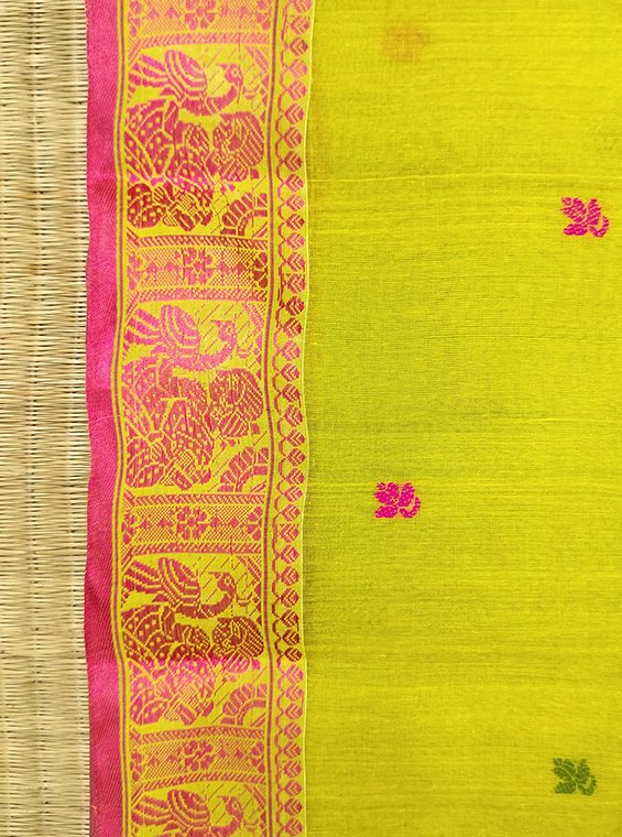 COTTON BALUCHARI HANDLOOM SAREE - Image 2