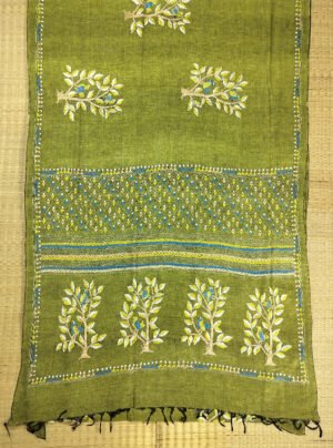 KANTHA EMBROIDERED HANDLOOM COTTON SAREE