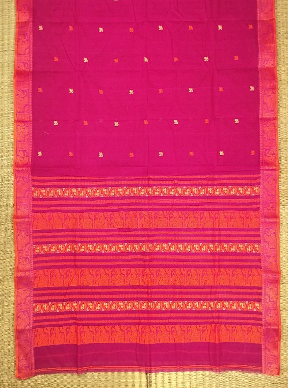 COTTON BALUCHARI HANDLOOM SAREE