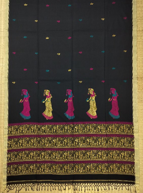 COTTON BALUCHARI HANDLOOM SAREE