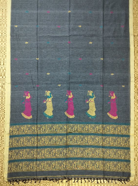 COTTON BALUCHARI HANDLOOM SAREE
