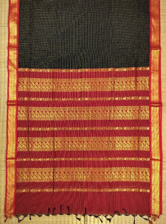 GADWAL SILK COTTON HANDLOOM SAREE