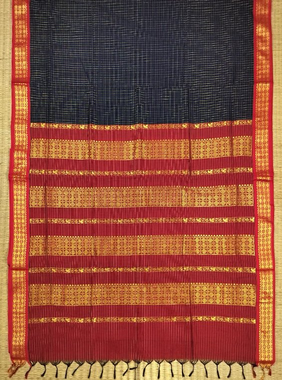 GADWAL SILK COTTON HANDLOOM SAREE