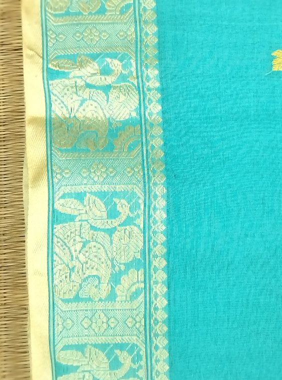 COTTON BALUCHARI HANDLOOM SAREE - Image 2