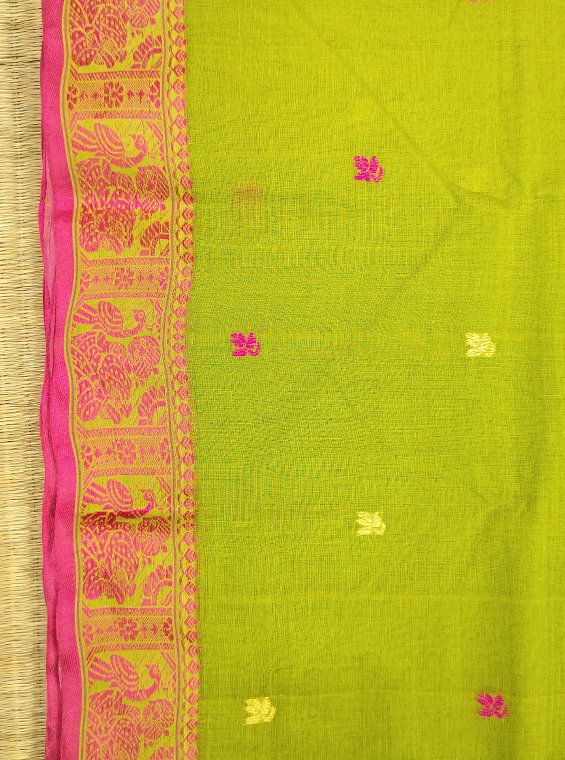 COTTON BALUCHARI HANDLOOM SAREE - Image 2