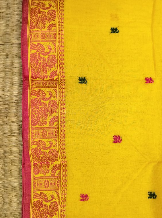 COTTON BALUCHARI HANDLOOM SAREE - Image 2
