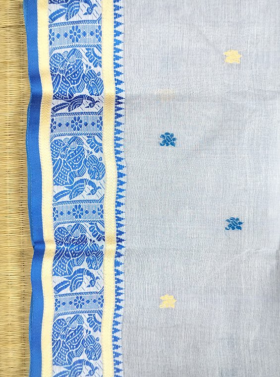 COTTON BALUCHARI HANDLOOM SAREE - Image 2