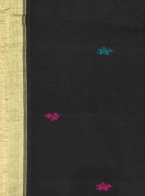 COTTON BALUCHARI HANDLOOM SAREE - Image 2