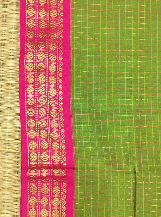 GADWAL SILK COTTON HANDLOOM SAREE - Image 2