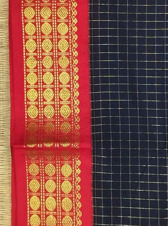 GADWAL SILK COTTON HANDLOOM SAREE - Image 2