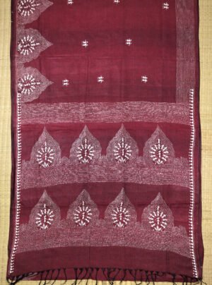KANTHA EMBROIDERED HANDLOOM COTTON SAREE