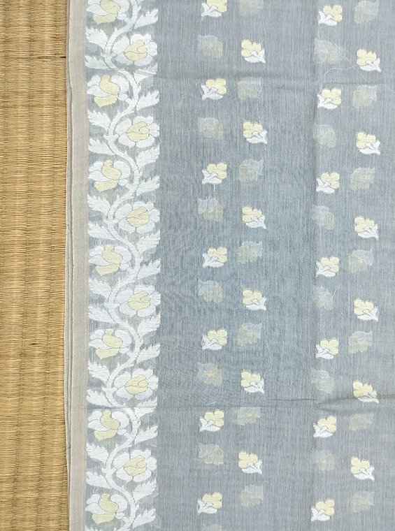 FULIA COTTON HANDLOOM CUTWORK SAREE - Image 2